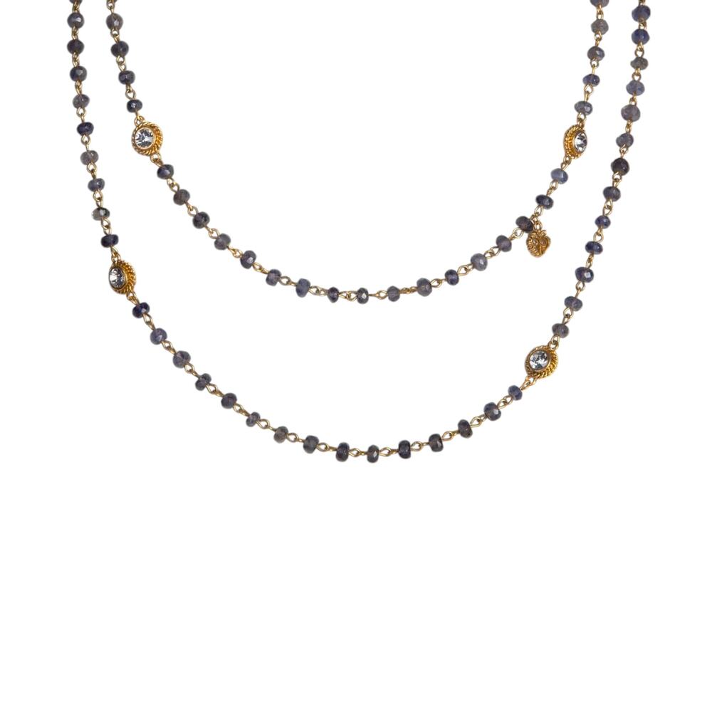 VIRGINS SAINTS & ANGELS VSA Wrap 6mm Semi-Precious Lolite Beads